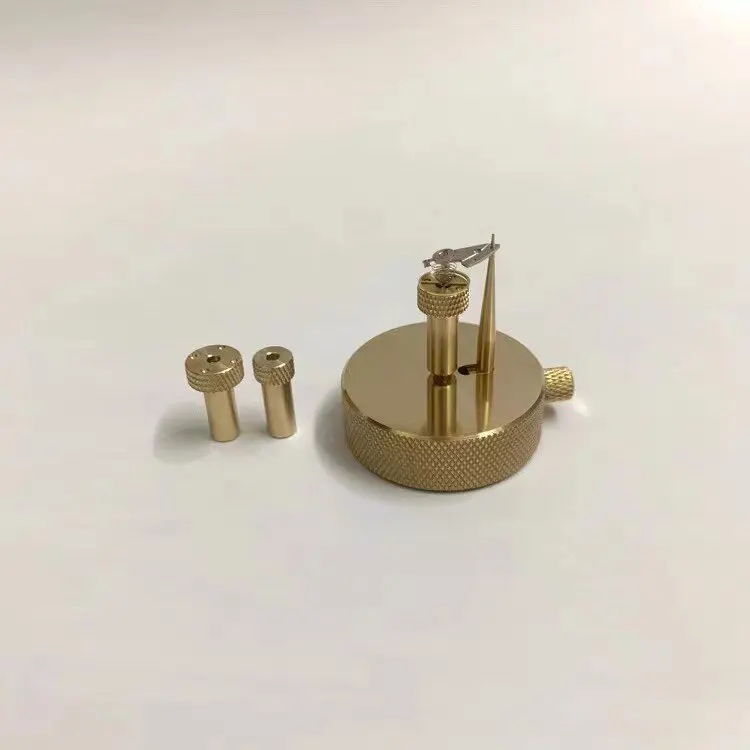 Multi functional balance wheel holder for hairspring timing weight adjustment watch tool
