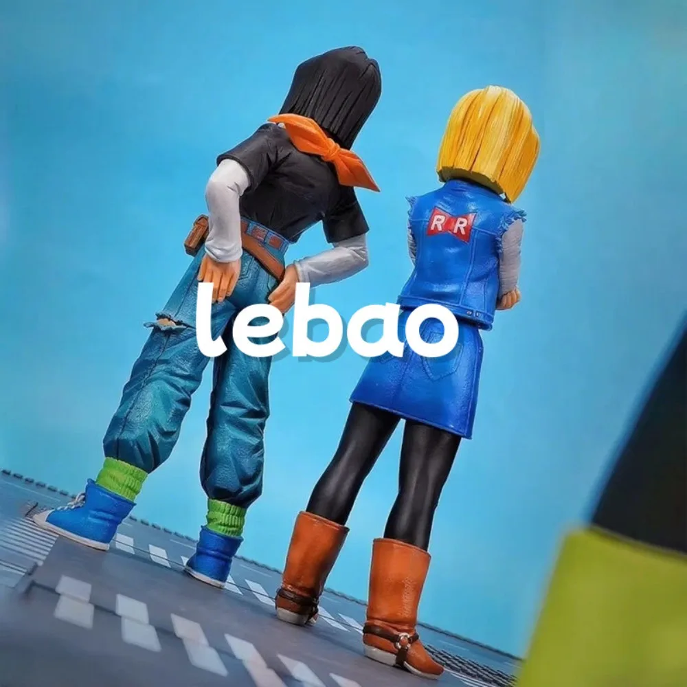 Figurka Anime Dragon Ball Z Android 17 18 Figurka PVC Figurki Akcji Statuetka Dekoracja na Biurko Kolekcja Gadżetów Anime Zabawki