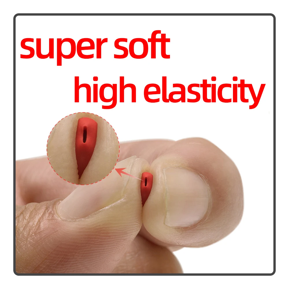 50Pcs Rock Fishing Color Soft Rubber Anti-Collision Block Beans Abo Float Line Hole Buffer Protection Bean Fishing Accessories