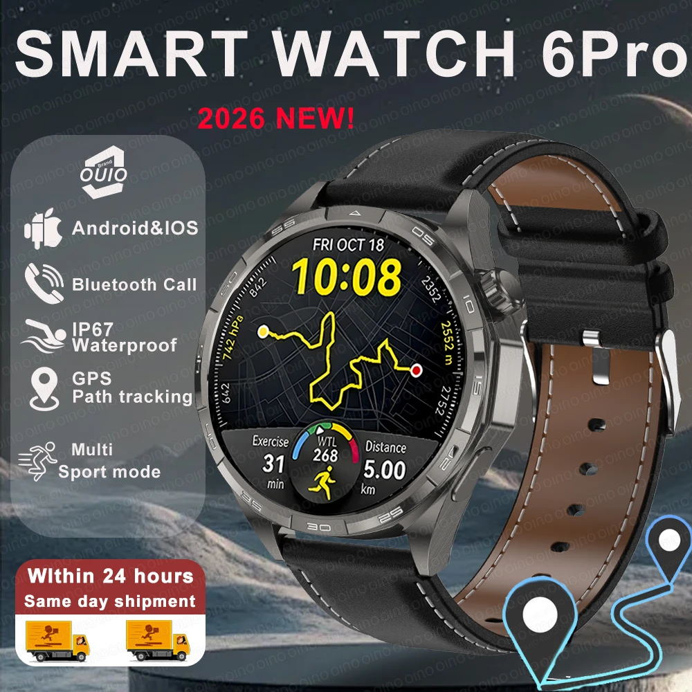 

New Outdoor Smart Watch GPS Track Tracking Altimeter 300mah AMOLED Screen Heart Rate Blood Oxygen Sports Smart Watch Men Women