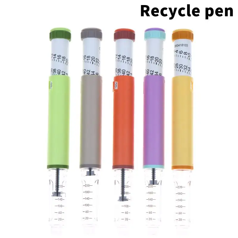 1Pcs 60IU Precise Dosing Injector Colorful Reusable 3ml Peptide Injection Pen Portable Multi Color Refillable Injector Pen
