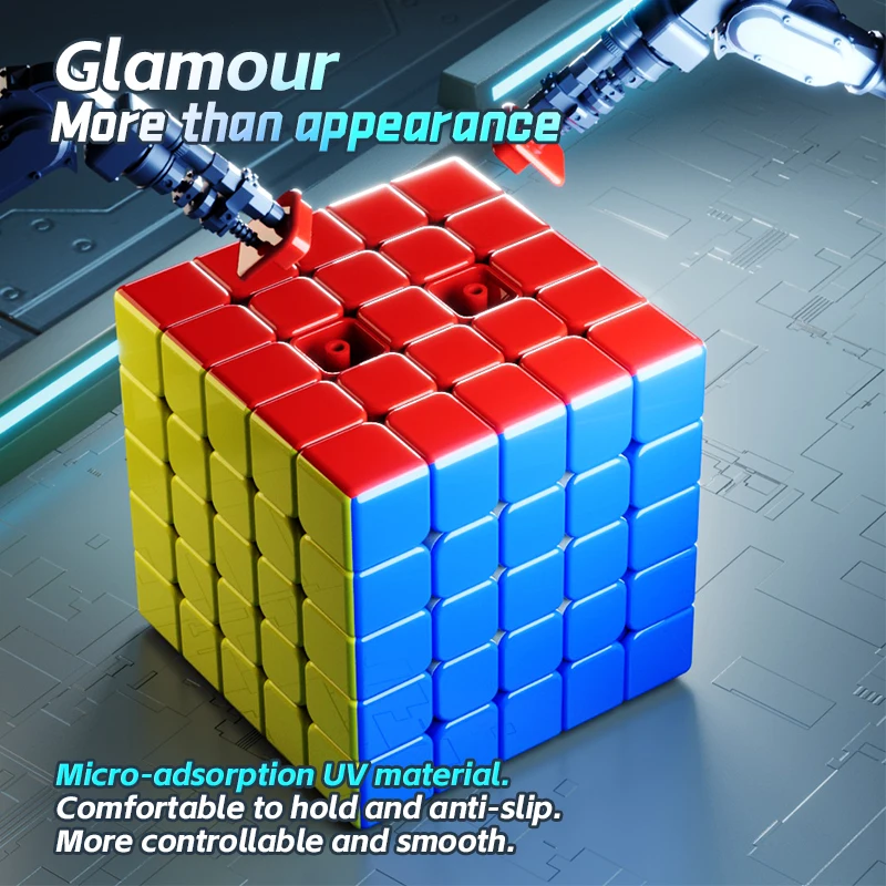 Vin Cube 5x5 Ball Core UV Speed Cube VIN 5x5 Cubo magico magnetico Puzzle Giocattoli Regalo per bambini Cubo Magico