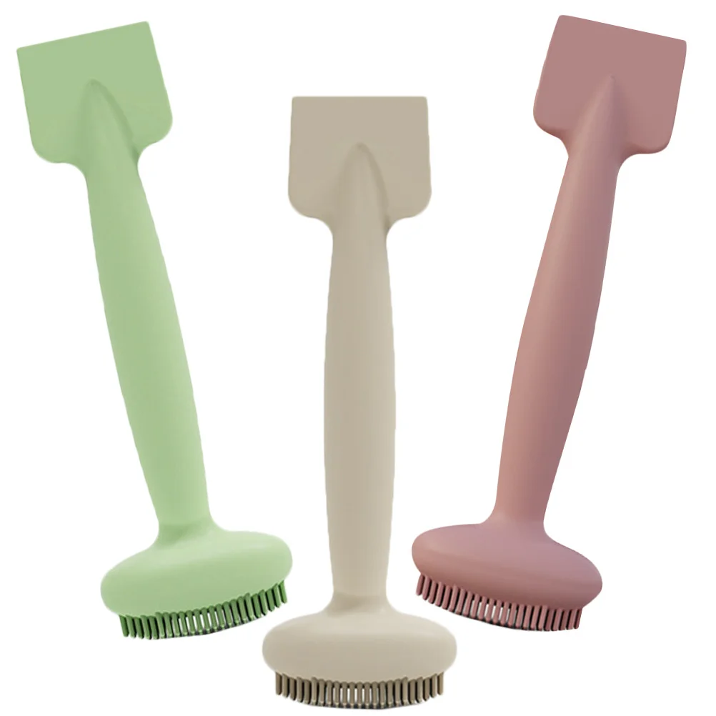 3 uds cepillo para mascarilla Facial aplicador de doble extremo de silicona para depurador Facial exfoliante máscara de barro aplicación herramienta de cuidado de la piel