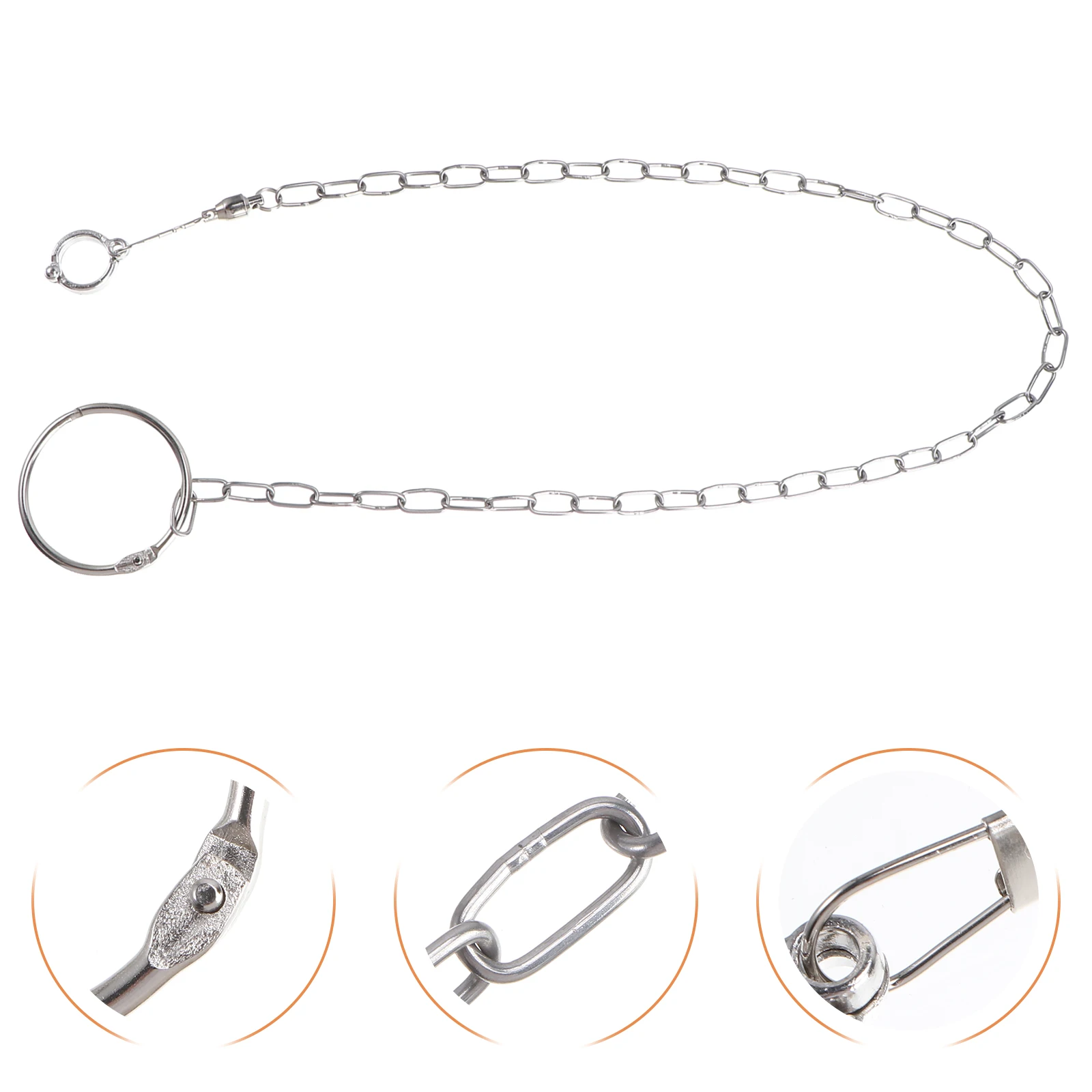 

Stainless Steel Anklet Parrot Leg Rings Foot Chain Outdoor Birds Supplies
