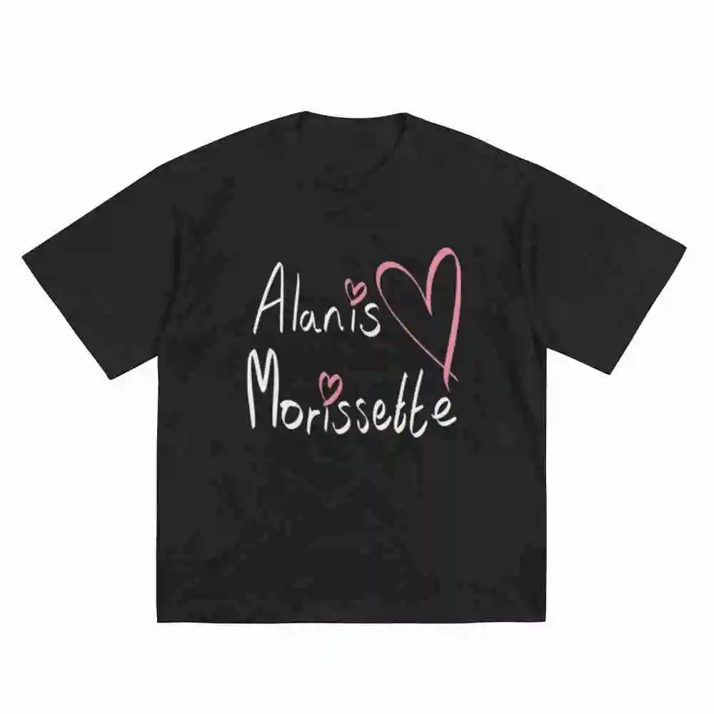 Alanis Morissette 2025 Concert UK I Love Short Sleeve Tee 100% Cotton T-Shirt