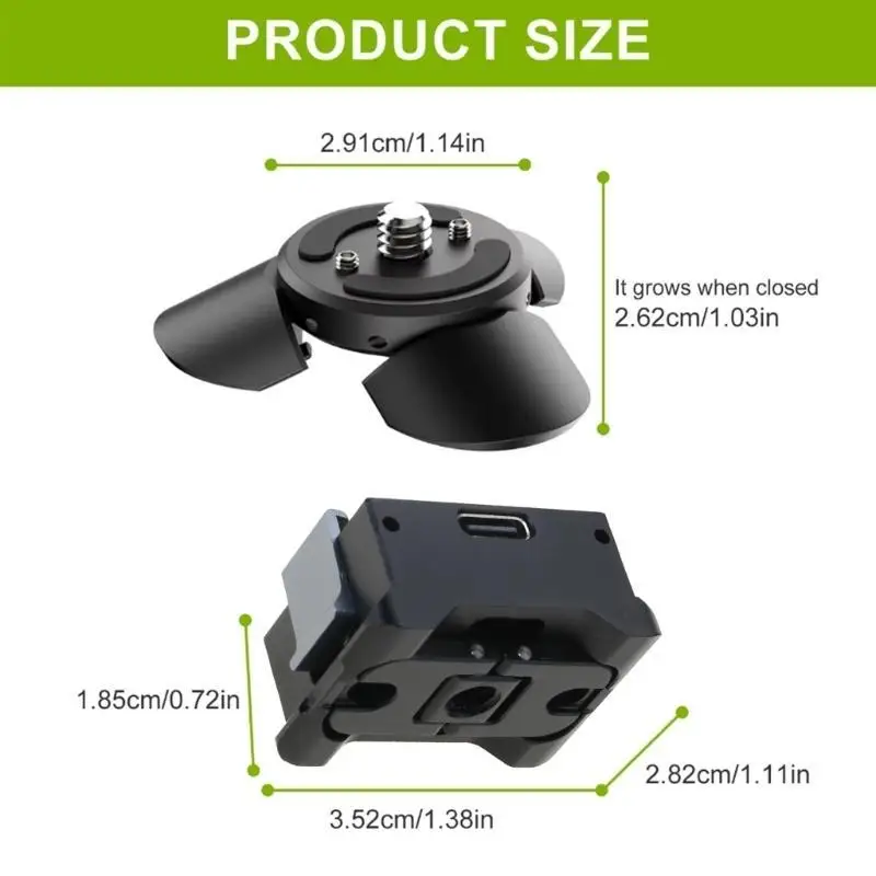 R53C Kamera-Positionierungsbasis, Mini-Stativ-Set, praktisch für Pocket 3-Kamerahalterung – Detail 6