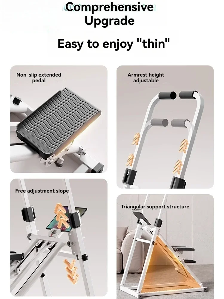 Multi-functional Stair Climbing Machine Fitness Home Treadmill in-situ Indoor Running Pedal Mountaineering Machine Sweating - Image 5