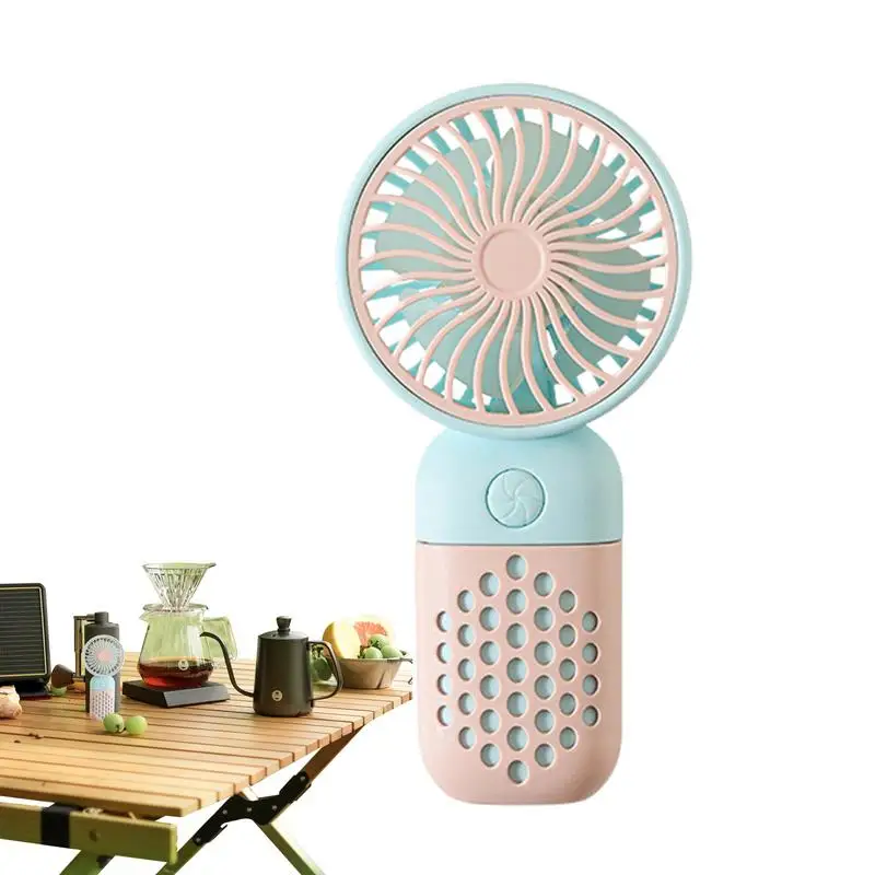 Handheld Fan Rechargeable Compact Cooling Fan USB Rechargeable Adorable Portable Mini Fan For Stylish Kids Girls Women Travel