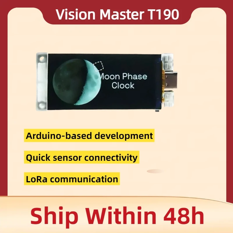

Местластичная плата разработки Esp32 Vision Master T190 ESP32 LoRa SX1262 Bluetooth Wi-Fi и LoRa с 1,9-дюймовым TFT-ЖК-дисплеем