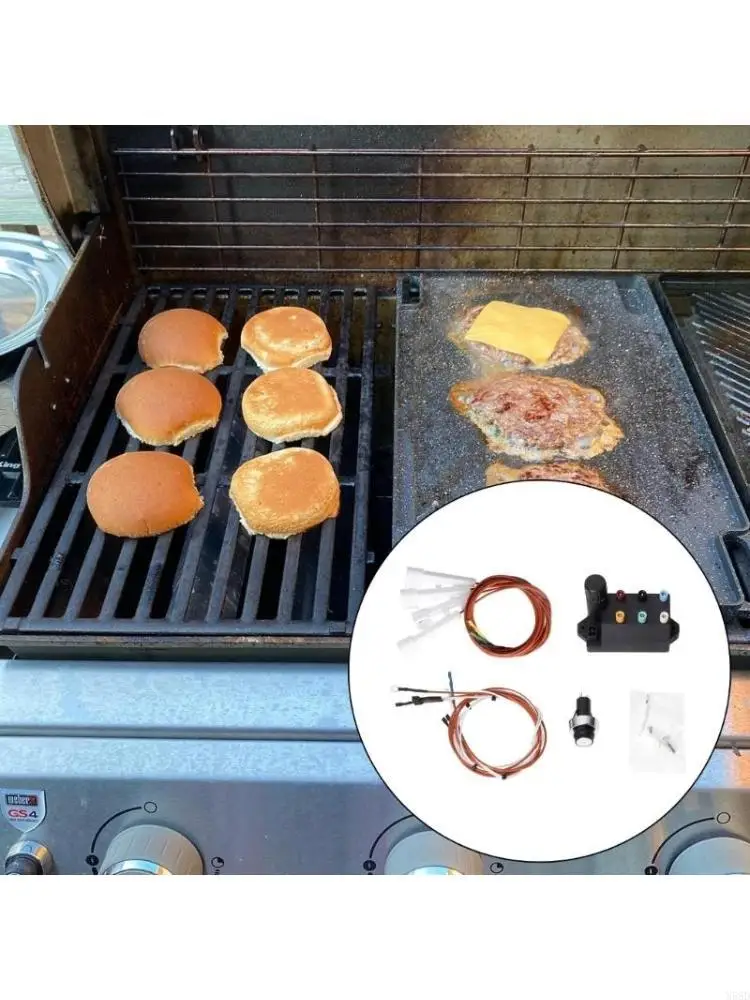 Premium Barbecue Igniter Replacement Featuring Flexible Wires And Ergonomic Switches For Grill Maintenance N58D