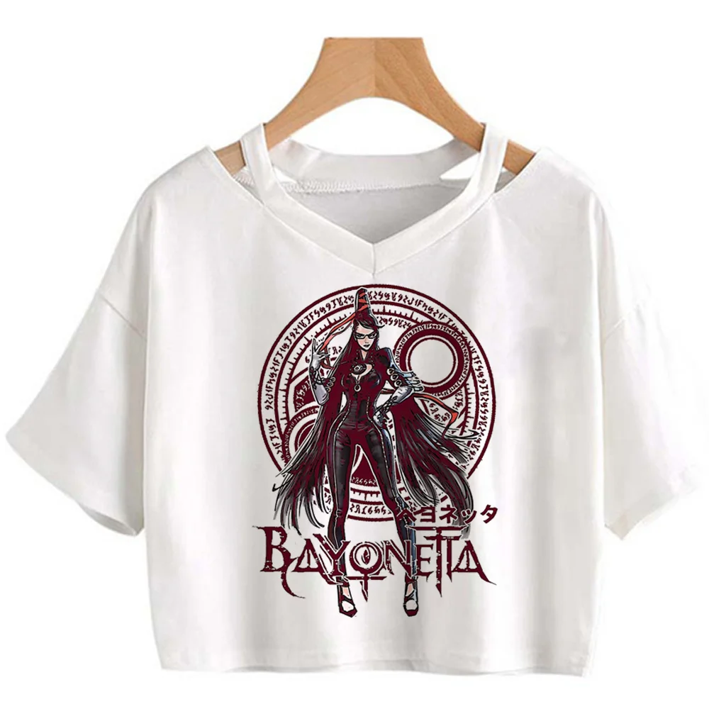 Bayonetta t shirt women funny t shirt female comic clothes