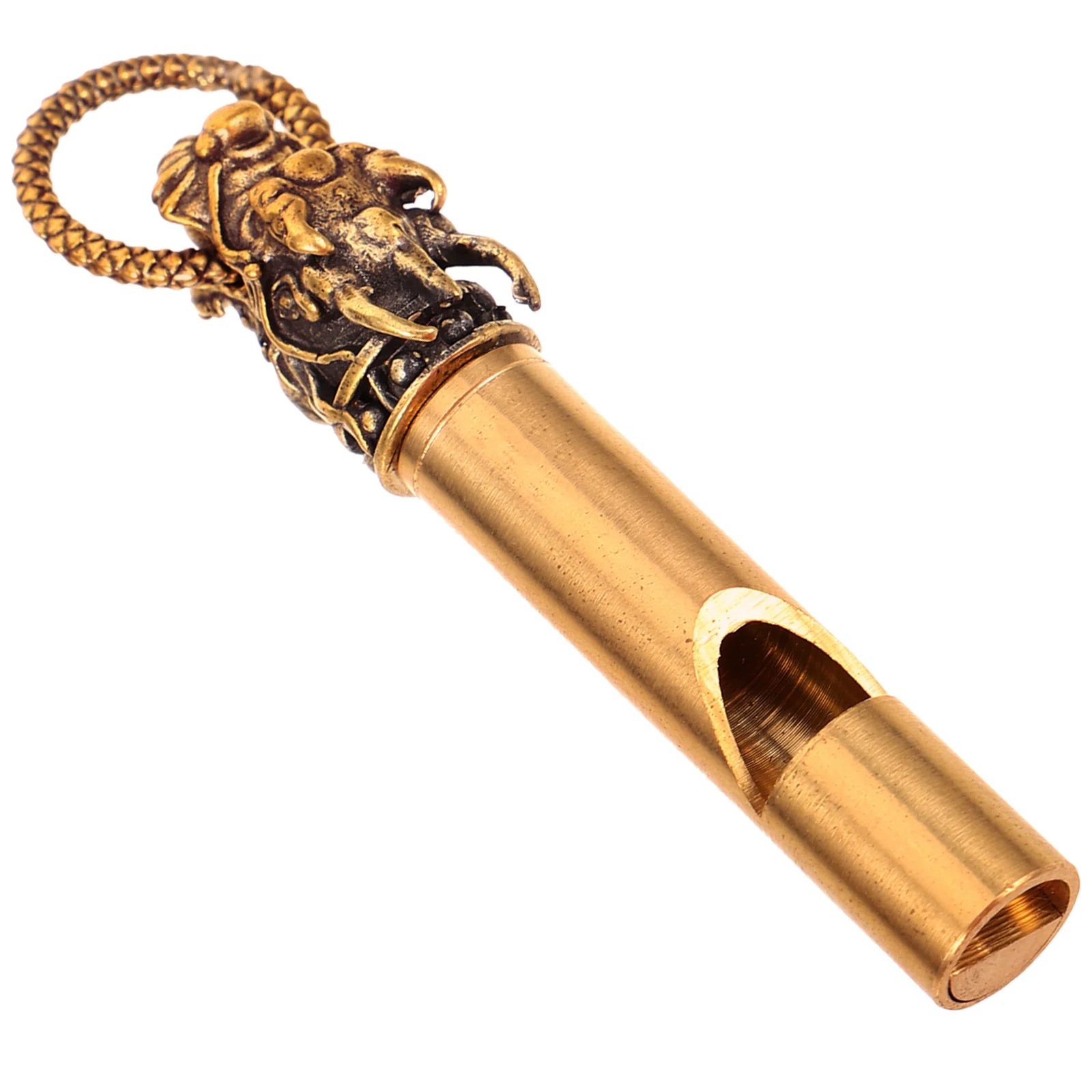 Decorative Copper Animal Whistle Portable Emergency Survival Loud Camping Hiking Outdoor Sports Whistle Keychain Pendant