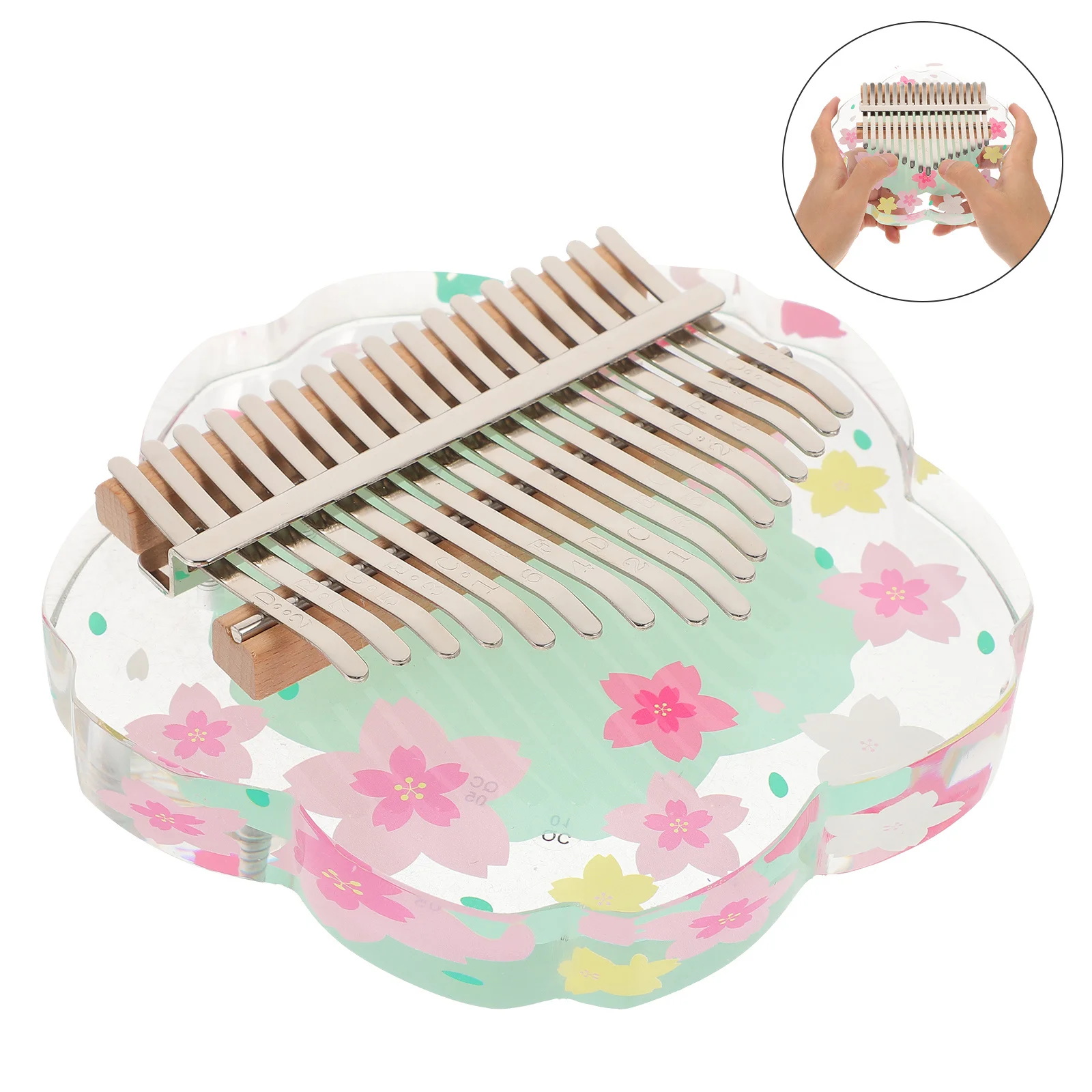 

1 set 1 Set Mini Thumb 8-Key Kalimba Portable Finger Piano For Beginners Kids Wooden Metal Small Musical Instrument Hand Piano