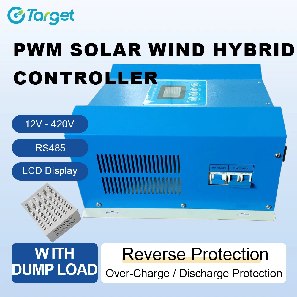 MPPT Wind Solar Hybrid Charge Controller Home Batteries Charger 5000W 12000W 18000W 20000W 30KW 12V-380V With Dump Load Resistor