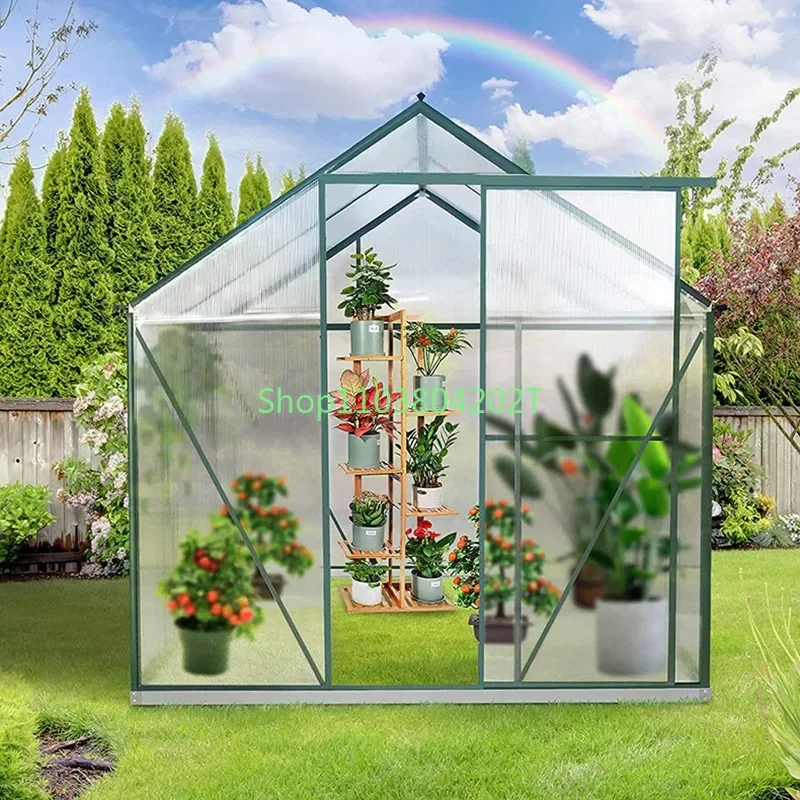 Walk-In Greenhouse Outdoor Aluminum Garden Greenhouse