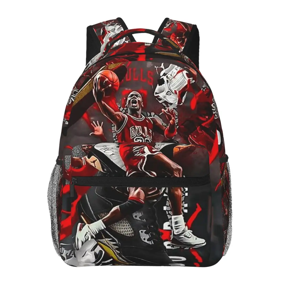 Mochila de baloncesto J-Jordan para hombres y mujeres, mochila de negocios para estudiantes, bolso de hombro universitario de 17 pulgadas