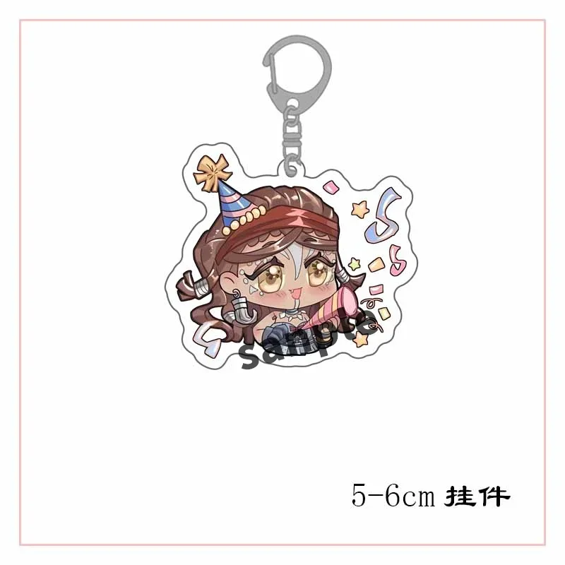 Game Identity V Keychain Doll Anime Margaretha Eli Robbie Naib Acrylic Keyring Pendant for Gift