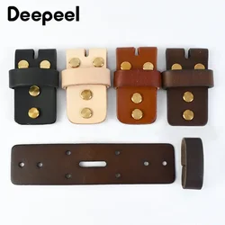 1/4Pcs 3.8cm Men's Cowhide Loop Ring Connection Leather Metal Buckle Pure Copper Rivet DIY Decor Belt Tail Fixing Accessories