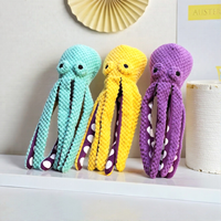 Pet Supplies Dog Bite Sounds Octopus Plush Toys Cat Dog Bite Resistance Sounds Relieve Boredom and Comfort Interactive Chew Toys