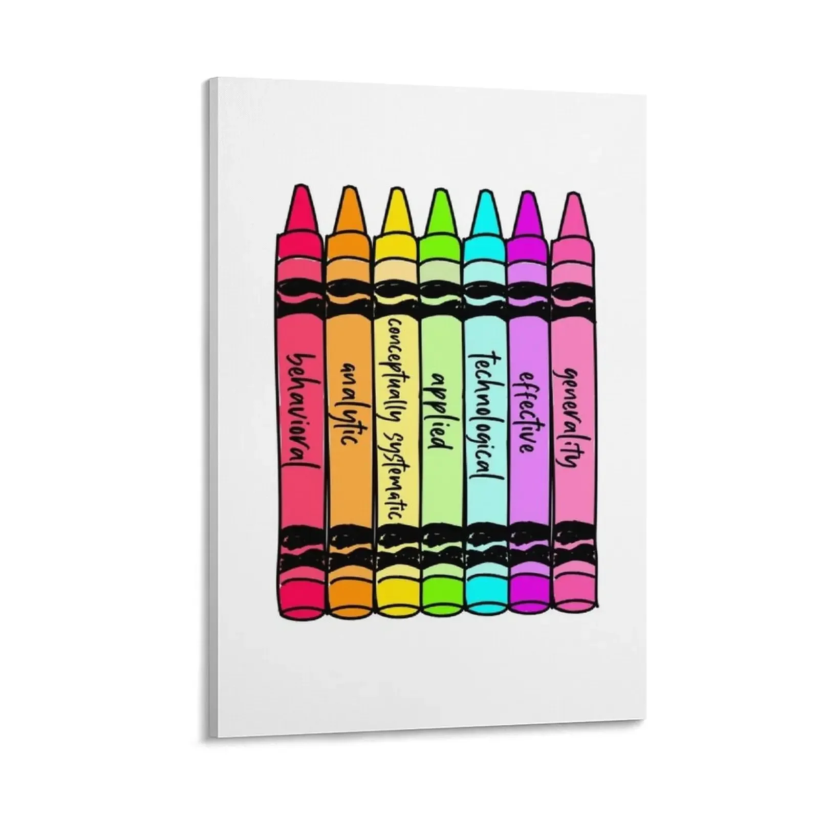 

7 dimensions crayons Canvas Painting decorative items for home room decorations Decoration bedroom luxury home decor