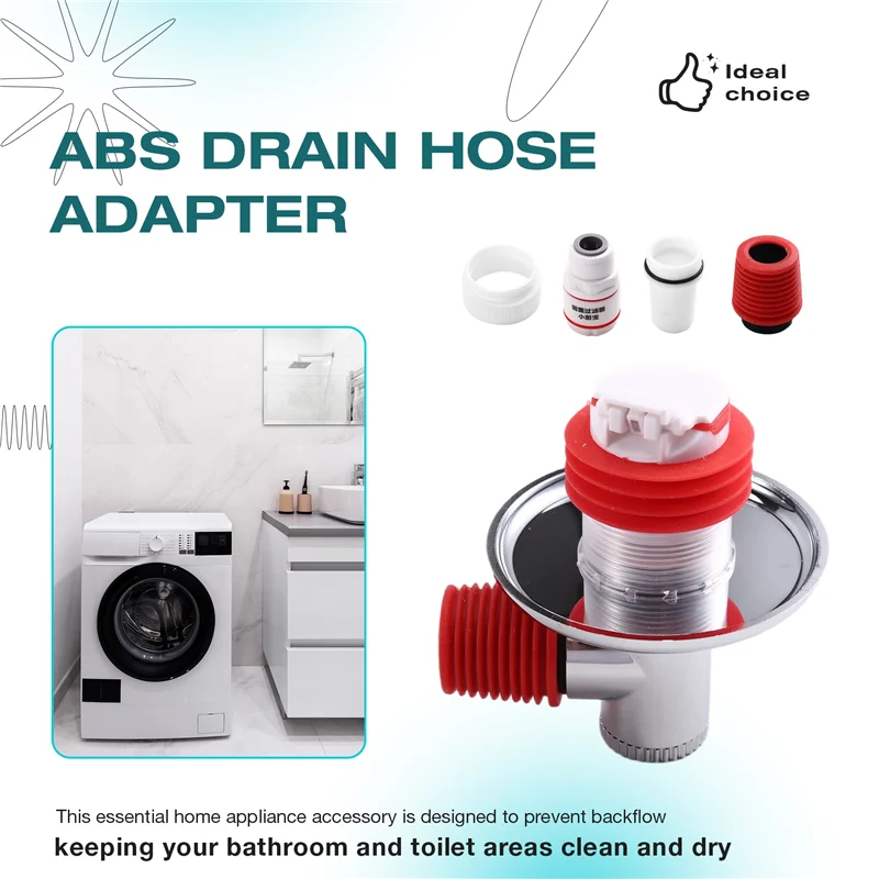 Home Essentials Bathroom Accessories - UNCL ท่อระบายน้ําอะแดปเตอร์ซีลสําหรับห้องน้ําและห้องน้ําอุปกรณ์เสริมเครื่องใช้ไฟฟ้าที่จําเป็นสําหรับบ้าน