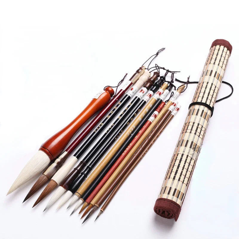

Multiple Hair Brush Beginner Drawing Chinese Painting Brush Set Chinese Calligraphy Brush Pen Cadernos De Caligrafia Caligraphy