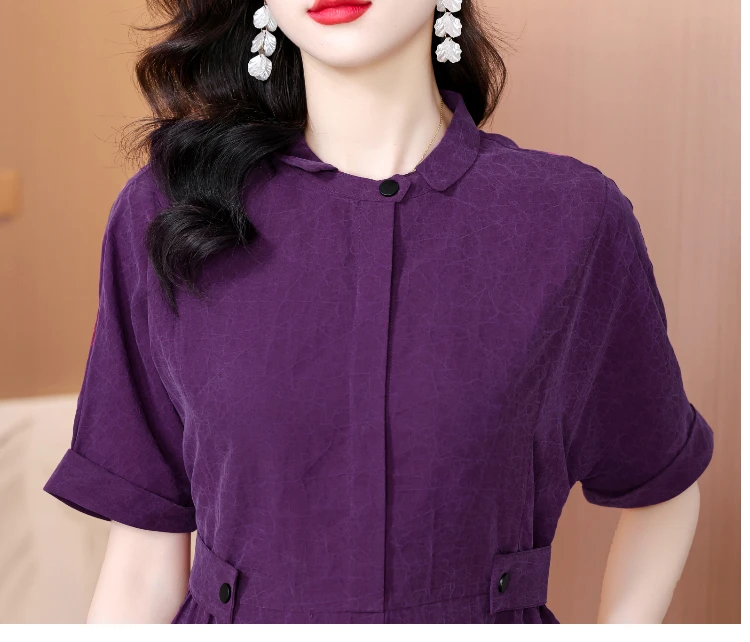 Verão de luxo jacquard seda cetim vestido longo feminino coreano vintage hepburn camisa vestido 2025 elegante bodycon bandagem vestido de baile