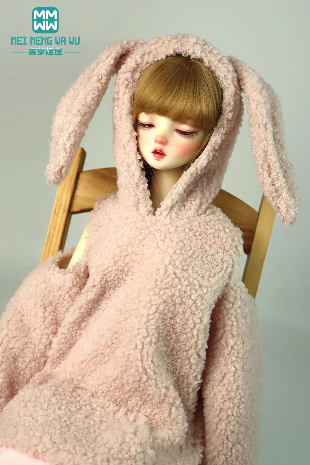 적합 58-60cm 1/3 BJD 옷 DD SD 인형 액세서리 패션 모피 만화 코트 소녀의 선물