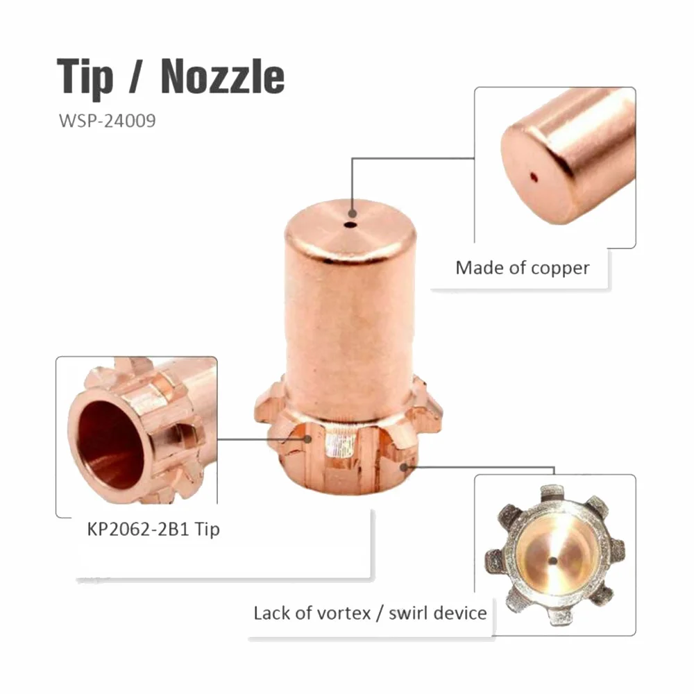 

Защитный экран KP2065-1 для плазменного резака PRO-CUT 55 80, электроды KP2063-1B1, удлиненные медные электроды с красным покрытием ﻿