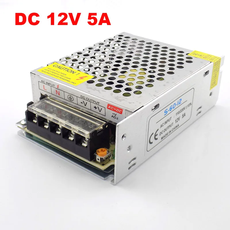 Dc 12V 5a ~ 30a Verlichting Transformator Voeding Adapter Cctv Camera Converter Voor Led Strip Licht Schakelaar Driver Oplader