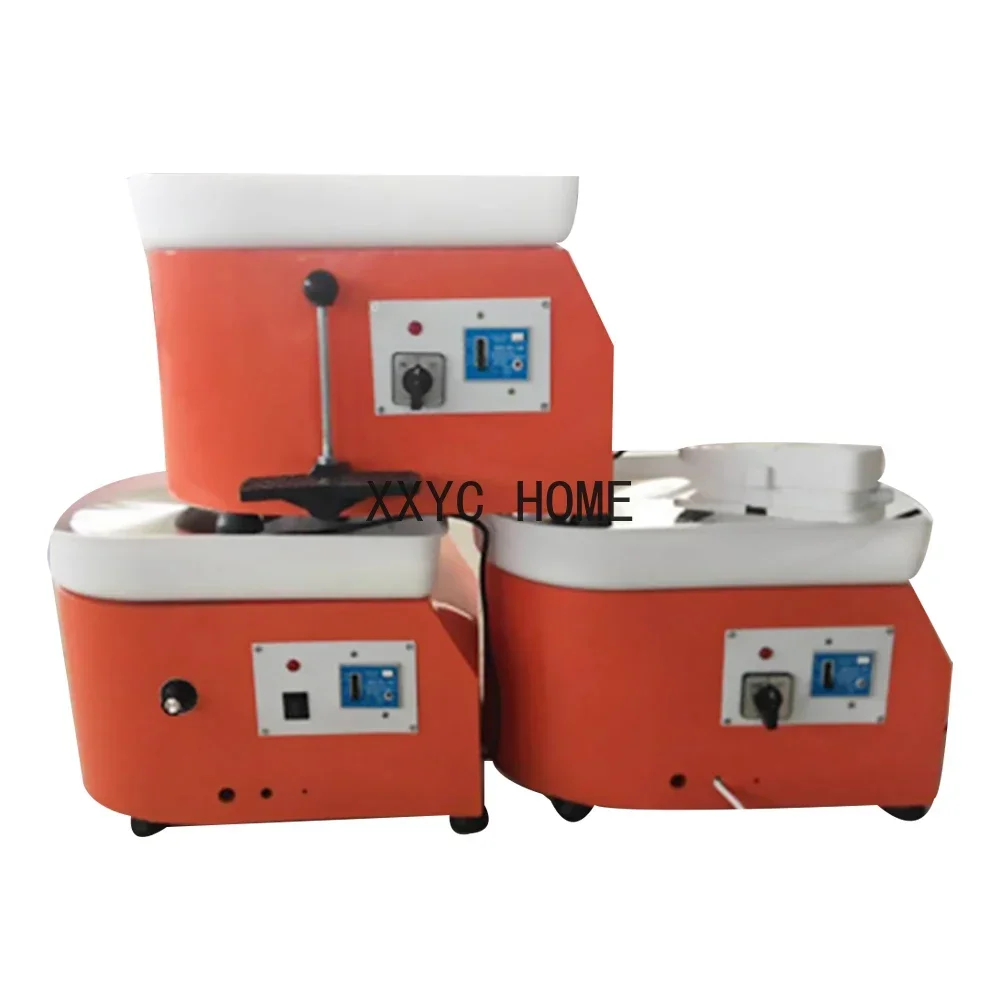 Pottery Forming Machine 25cm Ceramic Pottery Wheel with Adjustable Feet Lever Pedal 350W Art Craft