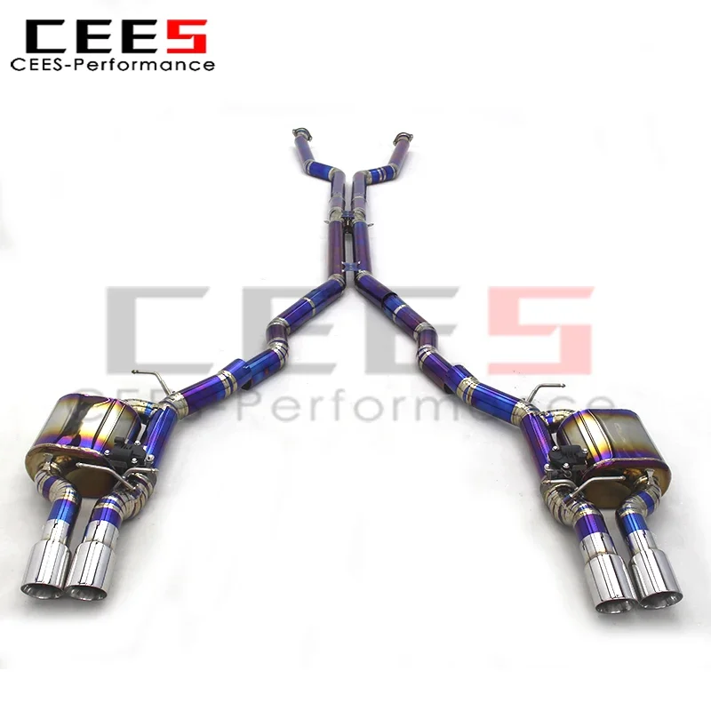 CEES Valvetronic Exhaust Mufflers For BMW M6 E63 V10 5.0L 2006-2010 Sport Exhaust System Titanium Exhaust pipe accessories