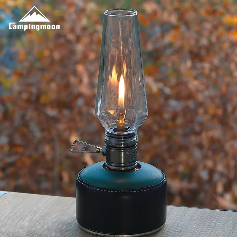 T-1 Outdoor Gas Coreless Candle Lamp Gasification Tent Gas Lamp Atmosphere Camping Flat Gas Candle Lamp