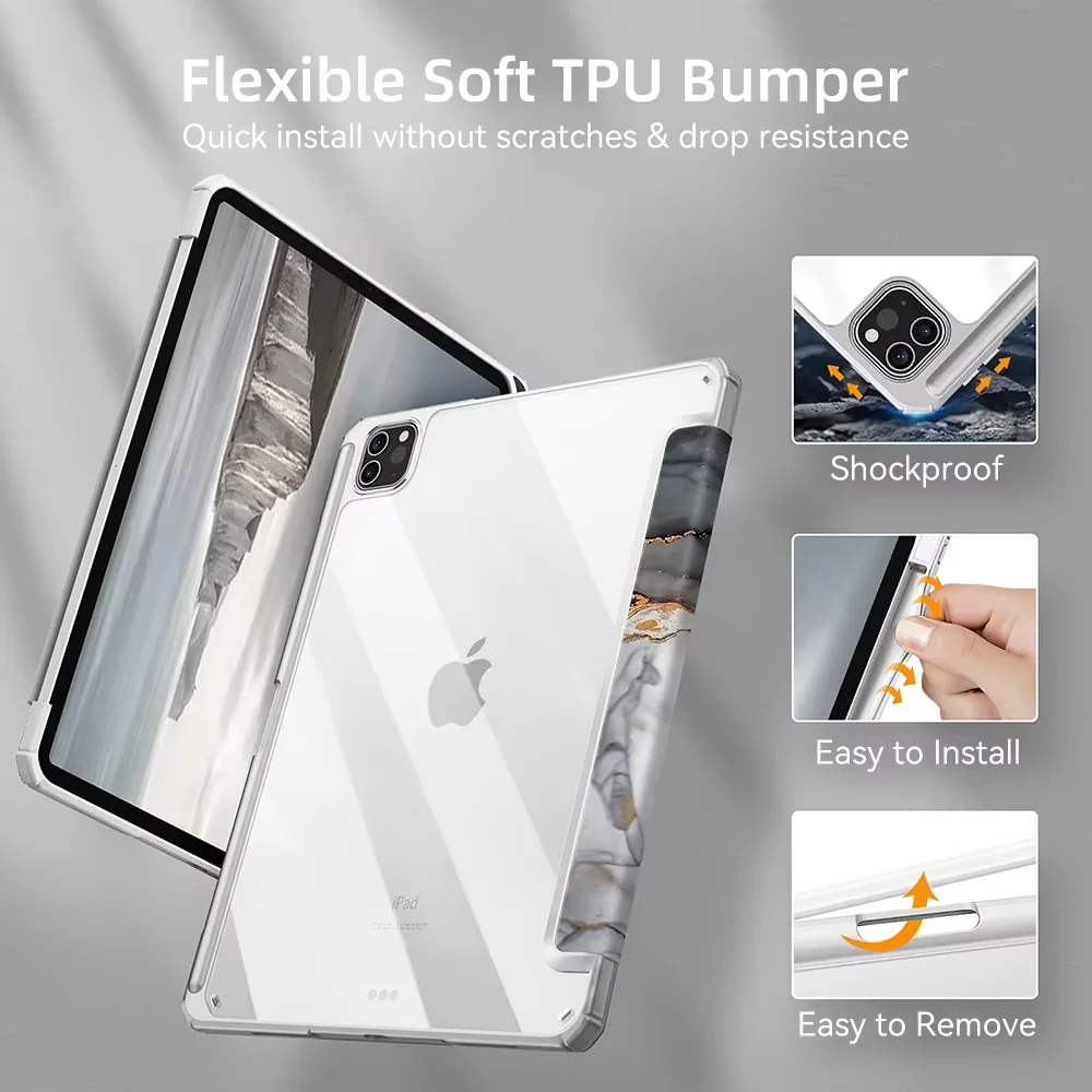 For iPad Case 10th Gen iPad Air 11 13 M2 Pro 11 13 M4 iPad Pro 11 10.2 7 8 9th Air 4 5th 10.9 Air 9.7 Mini 6 7 Cover image 5