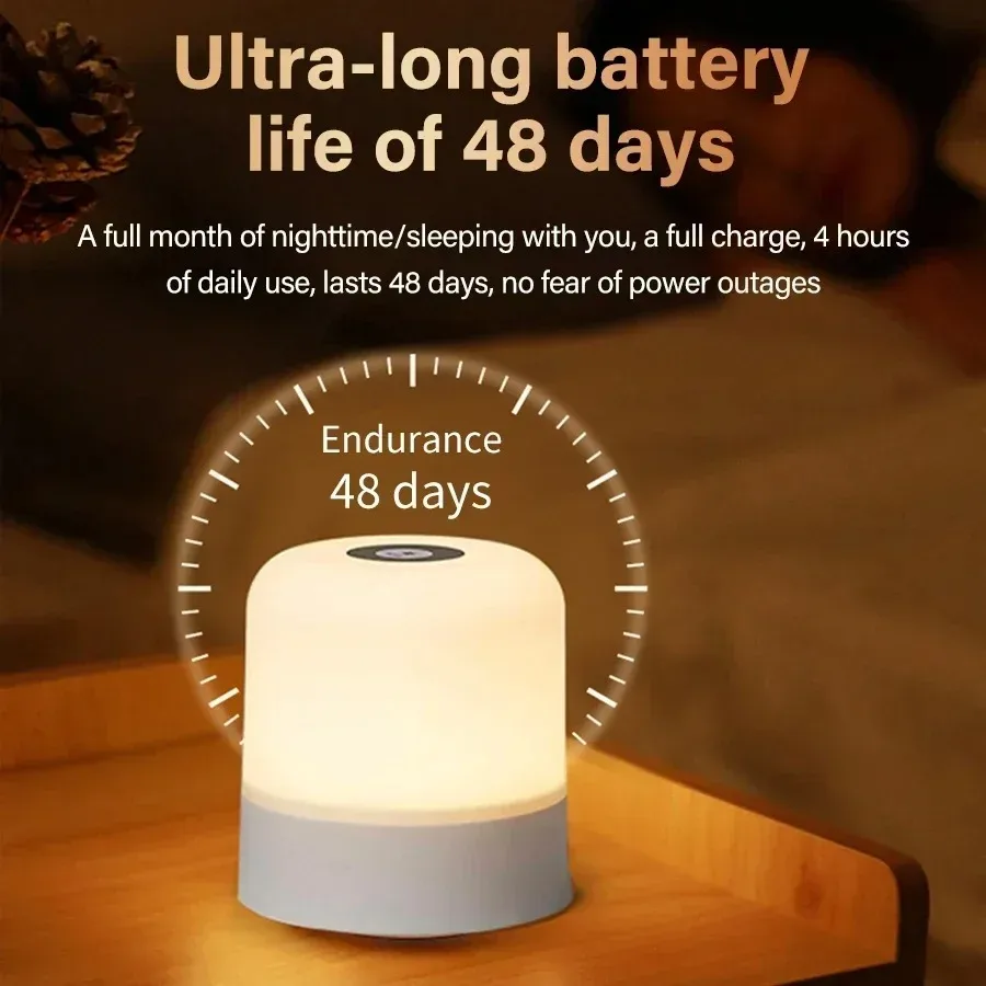 Lampu Malam Sentuh GGbingo, Lampu Malam Isi Ulang dengan Remote Control, Lampu Meja RGB yang Dapat Diredupkan, Lampu Ambient untuk Kamar Tidur dan Ruang Tamu