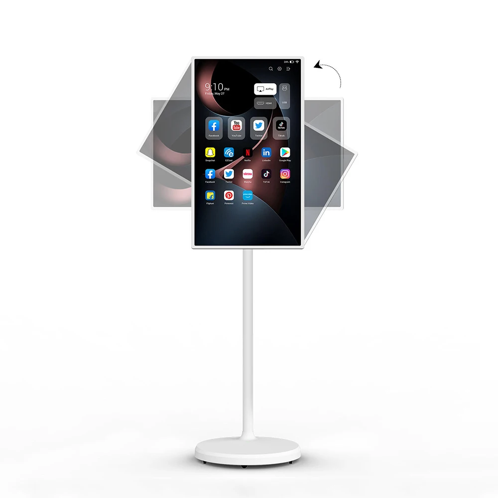تلفزيون ذكي محمول مقاس 21.5 بوصة، شاشة LCD محمولة تعمل باللمس، تلفزيون ستان بواسطة