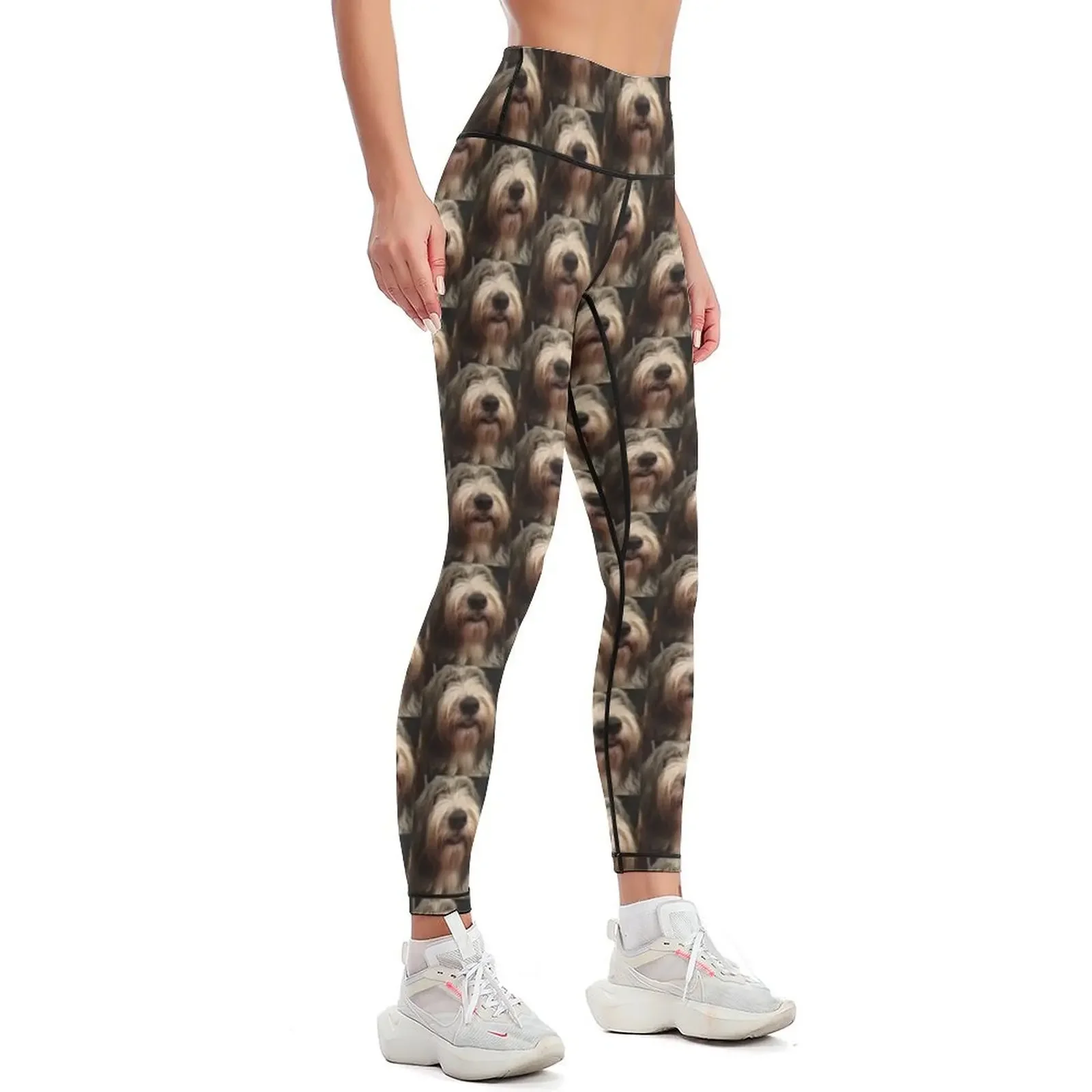 I Love Bearded Collies - Beardie Love Leggings Women's sportswear sport set for fitness Women's fitness Womens Leggings