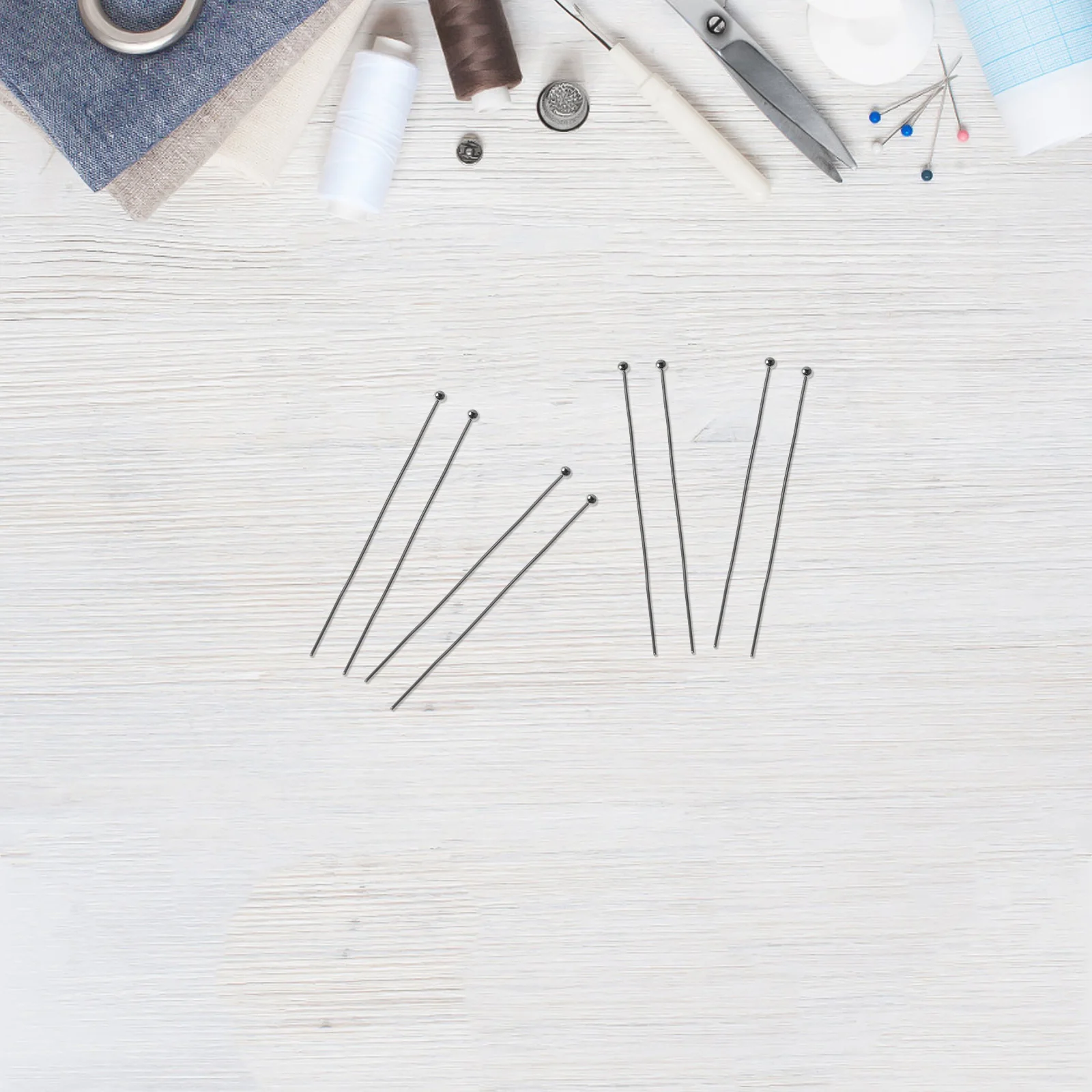 

100 Pcs Beading Material Beads DIY Pins Corsage Stick Ball Head Craft Bracelet Making Jewelry Sewing Needle Crafting