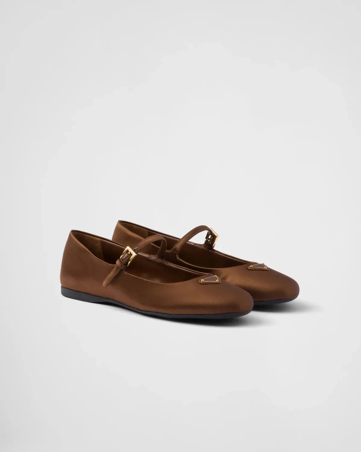 

Women's Tobacco Satin Ballerinas