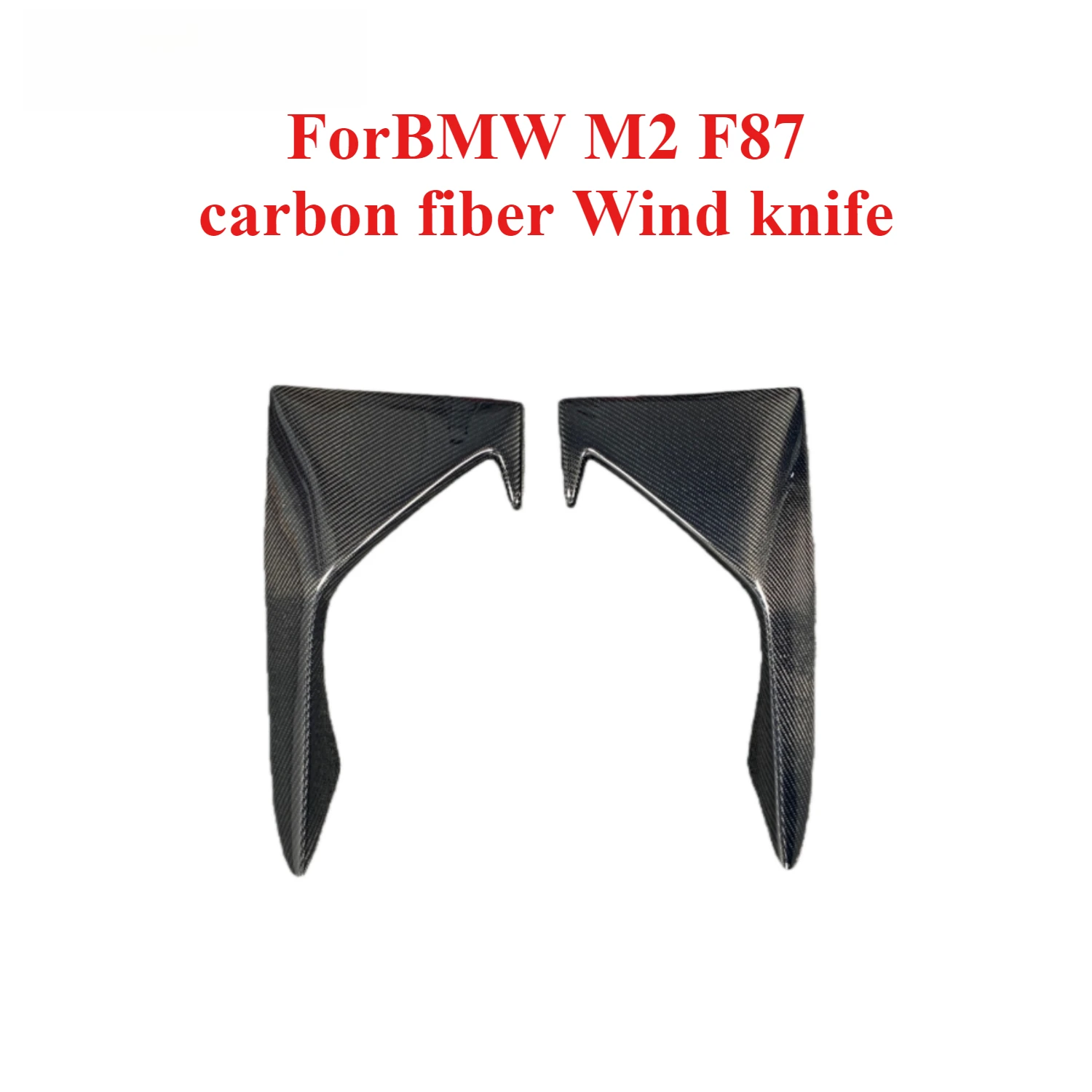 

Factory Direct Sales ForBMW M2 F87 Carbon Fiber Front Bumper Fog Light Blade Kit