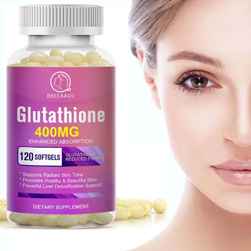 BBEEAAUU Glutathione Capsules Whitening and Brightening Improve Skin Dullness Protect the Liver and Resist Aging Beauty Health