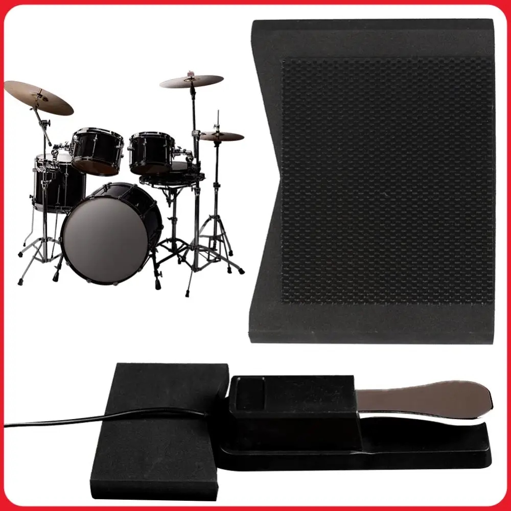 2 Stück Rutschfester Schlagzeugblock Schlagzeugpedalblock Rutschverhinderung Doppel-Kick-Pedalblock Universelles Schlagzeug-Zubehör