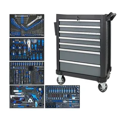 Karjoys tool trolley 7 drawers workshop auto repair and maintenance tool trolley with tool