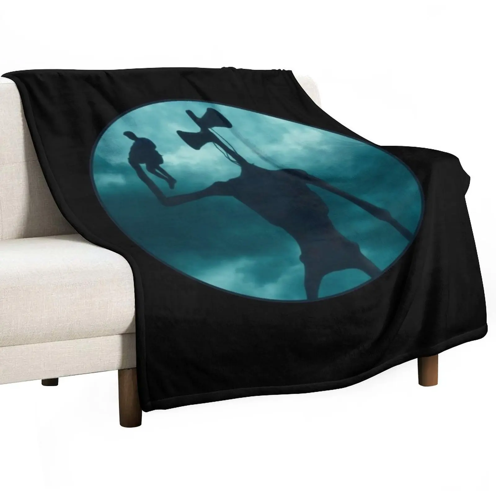 

Siren Head Sirenhead Creepypasta Horror Character Throw Blanket For Sofa Thin Plaid on the sofa Blankets