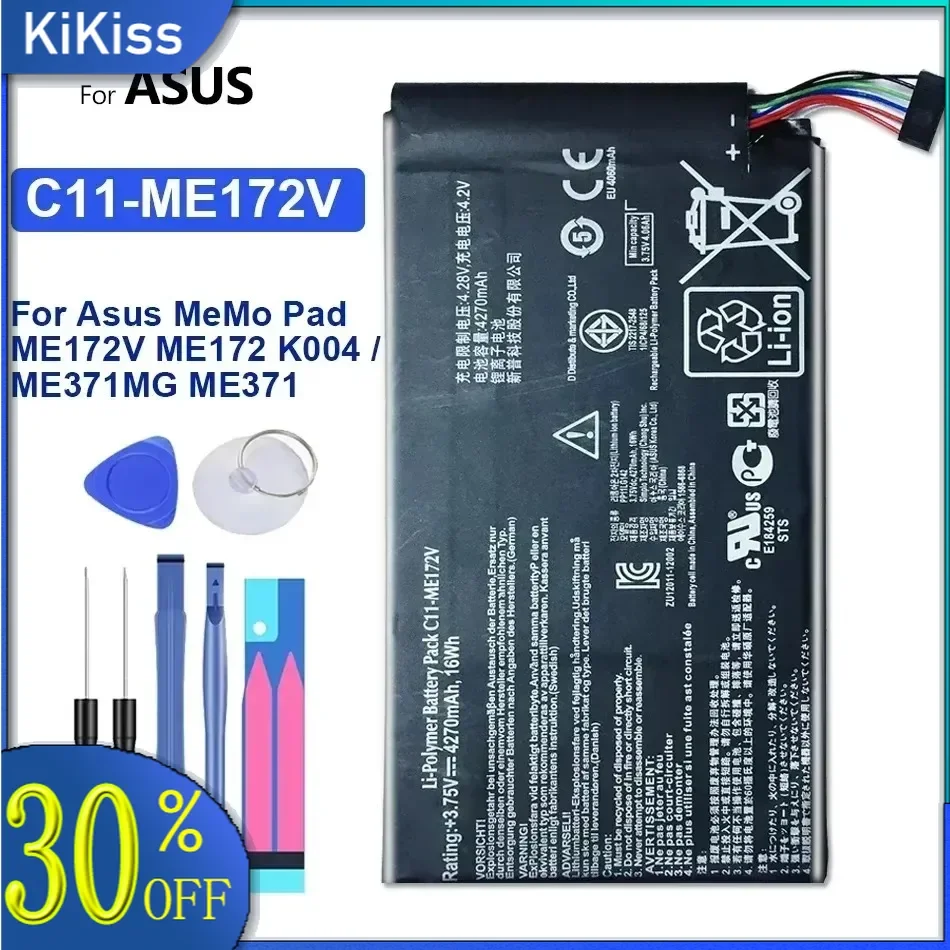 

C11-ME172V 4270mAh Reliable Power Tablet Battery For Asus Memo Pad ME172V ME172 K004 ME371MG ME371