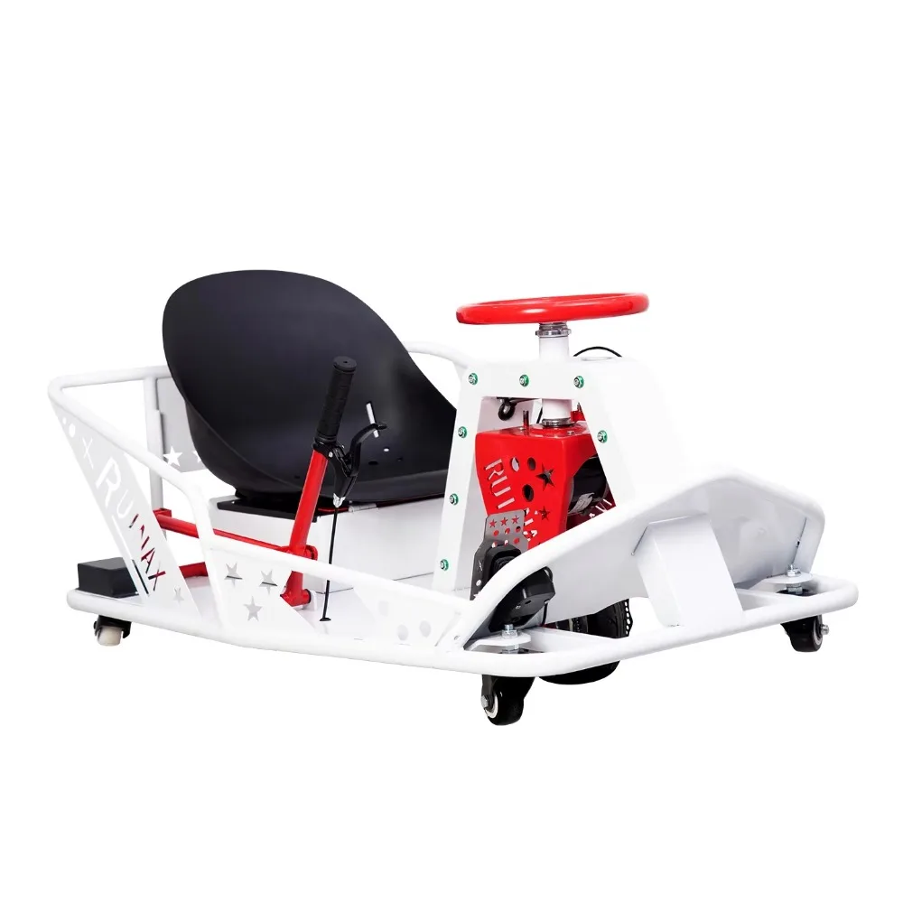 360° Rotating Electric Drift Go Kart, 25KM/H High Speed Long Range Adult Kart for Outdoor Extreme Racing Sports