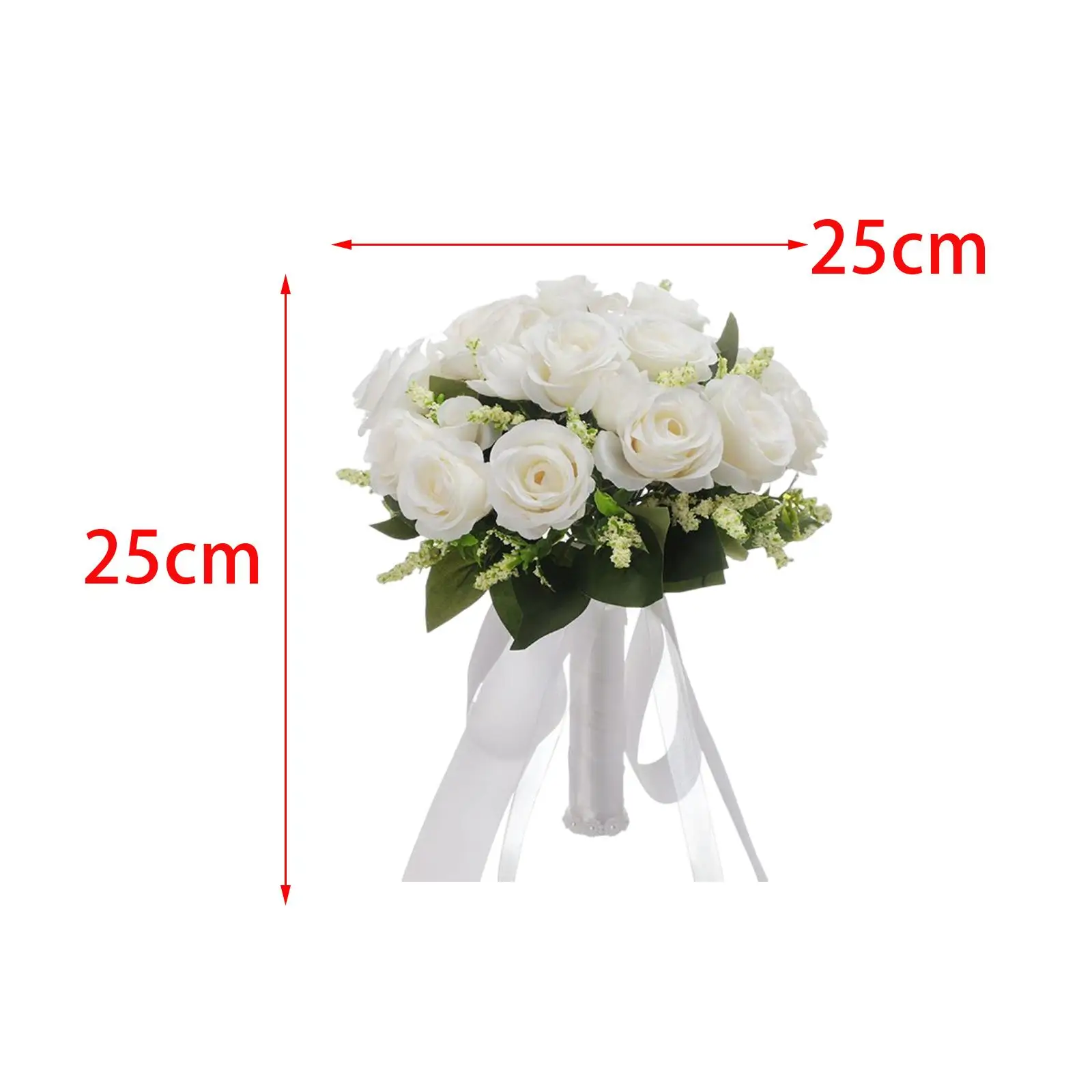 Artificial Flowers Romantic Toss Bouquet Wedding Bouquet for Bride for Graduation Church Bridal Shower Anniversary Decorations - view 6
