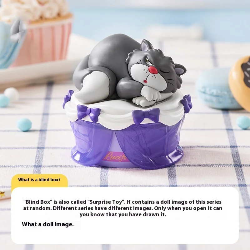 Figurines de boîte aveugle de la série Cupcake Disney, jouets tendance, articles d'exposition, cadeaux pour filles, Figurines d'action à collectionner, Figurines fantastiques