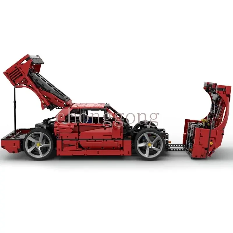 New 1:8 scale 40th Anniversary Edition F40 MOC-140404 Supercar Racing Car Building Block Bricks Educational Toy Birthdays Gifts