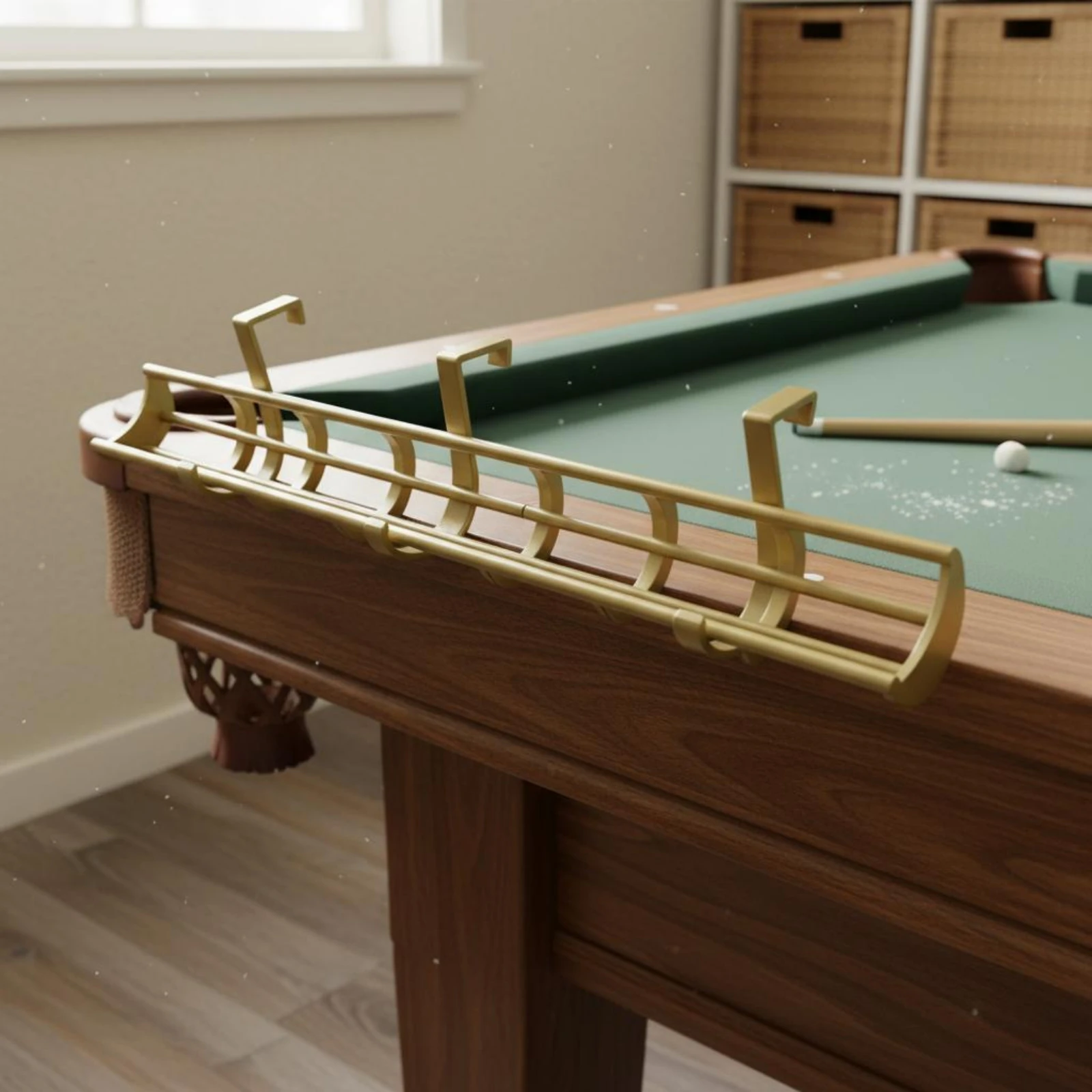 Billiard Ball Rack Long-Lasting Pool Ball Storage Rack Sports Accessory Easy to Install Heavy Duty for Game Room